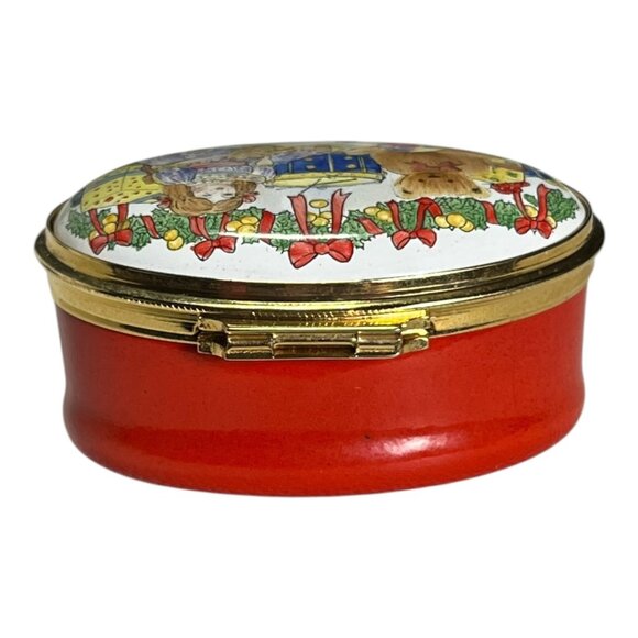 LTD Christmas 1987 Halcyon Personalized Trinket Box "Leslie" for Harrods 84/100 - Picture 5 of 9